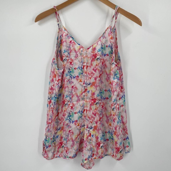 Naked Princess Le Marche Silk Romper Seychelles Print Size Large - Picture 1 of 6